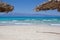 Sand beach, Chrissi island in Crete, Greece.