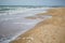 Sand beach in Egmond aan zee near Alkmaar, North Holland, Netherlands