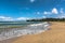 Sand beach in Hanalei Bay, Kauai, Hawaii