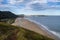 Sand beach in Noja, north coast of Spain