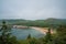 Sand beach overlook from Great Head Trail in Acadia National Park