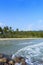 Sand beach and Sponge water waves on beach, the beach Beautiful