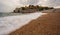 Sand beach - Sveti stefan in background