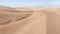 sand blowing from a large dune on a very windy day