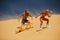 Sand boarding