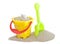 Sand bucket and spade toy