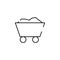 sand-cart icon. Element of construction for mobile concept and web apps illustration. Thin line icon for website design and