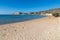 Sand and cliffs in Provatas beach