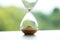 Sand clock, business time management concept