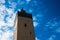 Sand color of the facade of mosque of Bab Boujloud in Fez, Morocco, Africa