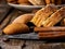 Sand cookies heart shape, rolled cake with cherry and cinnamon