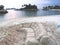 Sand couch at beach