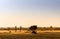 Sand desert sets in, desert cemetery, sahara, morocco