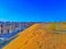 Sand dune and building houses same place wonderful