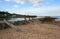 Sand dune conservation measures on a beach in Scotland