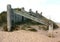 Sand dune conservation measures on a beach in Scotland