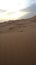 Sand dune in the desert, orange desert sand