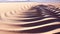 Sand dune landscape, rippled wave pattern, arid climate generated by AI