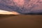 Sand Dune in Newcastle NSW Australia at sunset.
