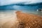 Sand dune and rain storm