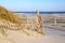 Sand Dune and Sea Oats Ocean Folly Beach South Carolina