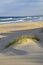 Sand dune, shadows and sea, East coast, Tasmania