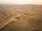 sand dunes aerial panorama