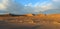 Sand Dunes along the Amargosa Desert at sunset