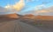 Sand Dunes along the Amargosa Desert at sunset