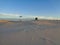 Sand dunes on the beach of the City of Jose Ignacio, Uruguay