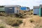 Sand dunes beach huts, Old Hunstanton, Norfolk.