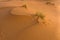 Sand dunes in Erg Chebbi at sunrise, Sahara desert, Morocco