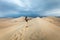 Sand dunes in Huacachina desert, Ica Region
