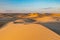 Sand dunes landscape in west Kazakhstan desert