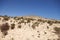 Sand dunes and mountains near Sotavento beach on Jandia peninsul