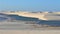 Sand Dunes and Natural pool of rain water in the Desert of LenÃ§ois Maranhenses in Brasil