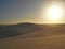 Sand Dunes and Natural pool of rain water in the Desert of LenÃ§ois Maranhenses in Brasil