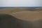 Sand dunes and ocean, Maspalomas, Gran Canaria