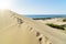 Sand dunes on Patara beach. Turkey