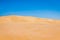 Sand dunes of Sahara desert near Ong Jemel in Tozeur,Tunisia.
