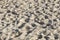 Sand dunes, sand with shadow and footprints, sandy area, Germany