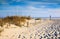 Sand Dunes Sea Oats and Erosion Fencing Folly Beach SC