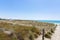 Sand dunes and sea of Papamoa, Mount Maunganui