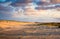 Sand dunes at sunrise at Assateague Island, MD