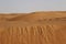 Sand Eroding Down the Desert Dunes of Wahiba Sands in Oman