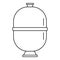 Sand filter pump pool icon, outline style