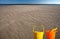 Sand flats along shore of Lake Winnipeg