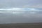 Sand flats at low tide of tidal sea Waddensea near Moddergat, Netherlands