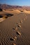 Sand footsteps