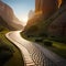 sand landscape desert horizon morning sunset sunrise dawn sea sunlight plateau sahara plain mountain dusk erg evening wadi